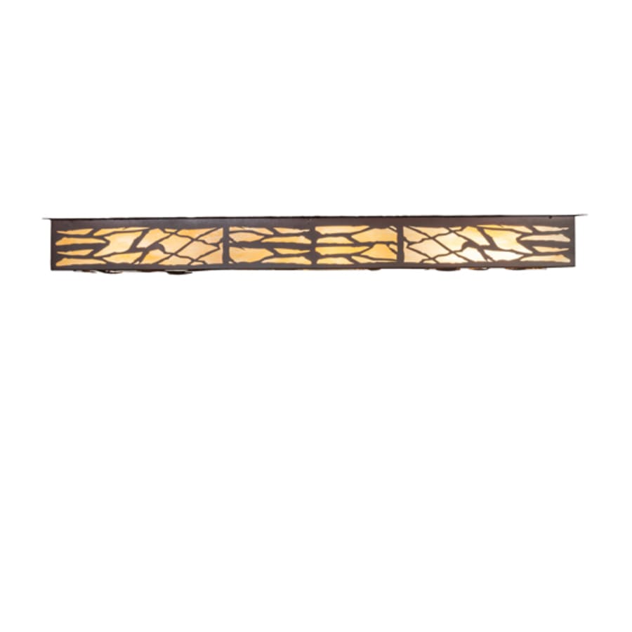 Meyda Tiffany Whispering Pines 6 Light 63" Wide Flush Mount Ceiling Fixture