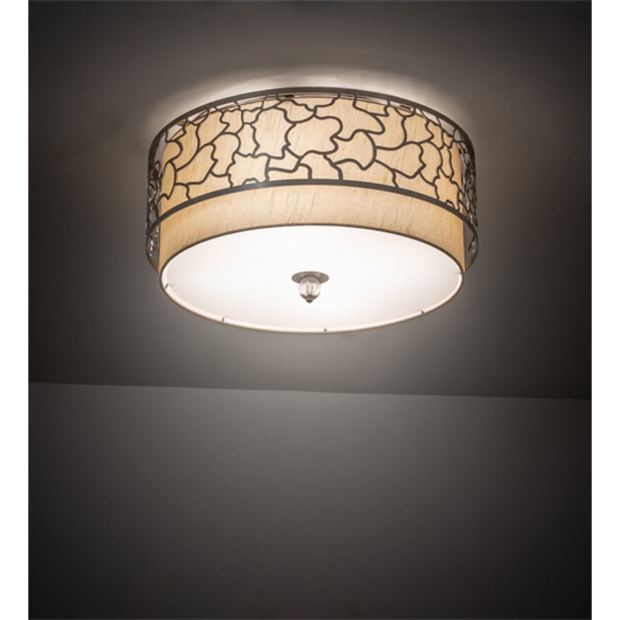 Meyda Tiffany Deserto Seco 12 Light 27" Wide Semi-Flush Drum Ceiling Fixture