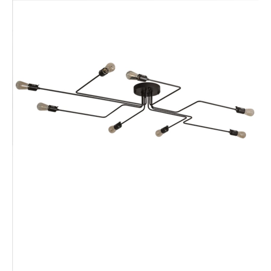 Meyda Tiffany PipeDream Alva 8 Light 79" Wide Semi-Flush Linear Ceiling Fixture