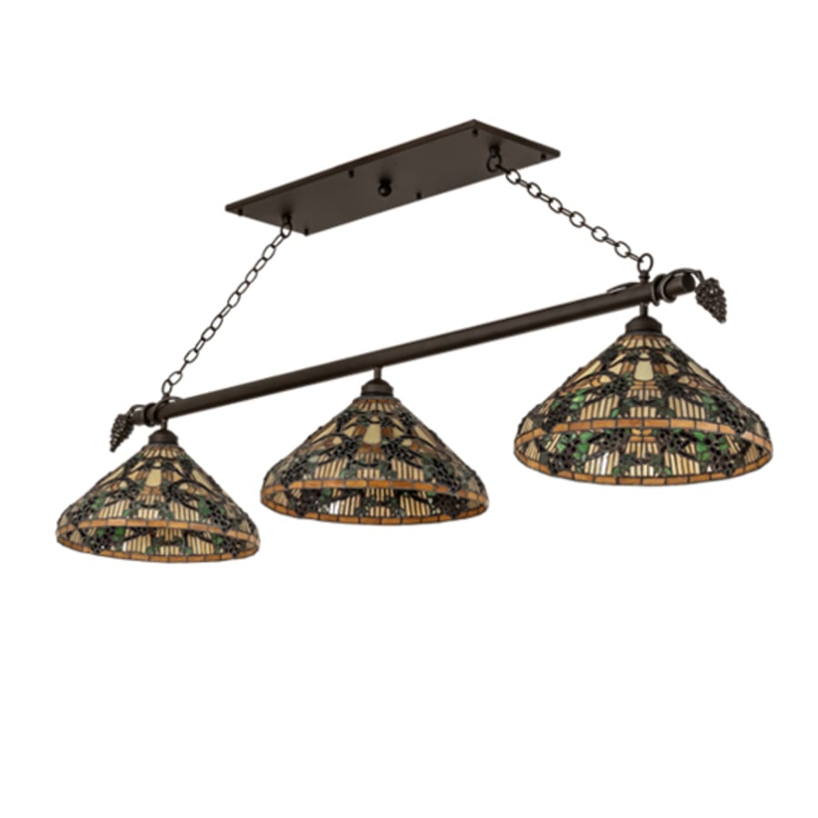 Meyda Tiffany 3 Light 69" Wide Linear Pendant