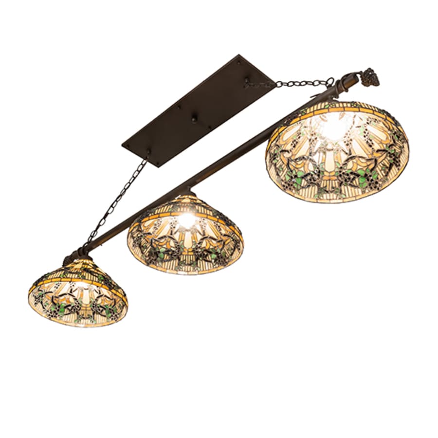 Meyda Tiffany 3 Light 69" Wide Linear Pendant