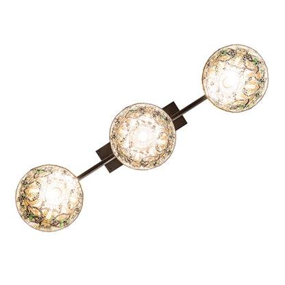 Meyda Tiffany 3 Light 69" Wide Linear Pendant