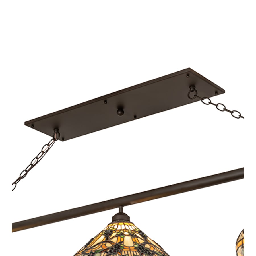 Meyda Tiffany 3 Light 69" Wide Linear Pendant