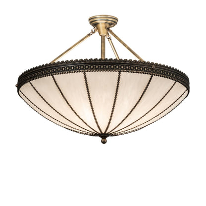 Meyda Tiffany Shansky 4 Light 30" Wide Semi-Flush Bowl Ceiling Fixture