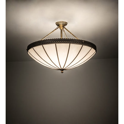 Meyda Tiffany Shansky 4 Light 30" Wide Semi-Flush Bowl Ceiling Fixture