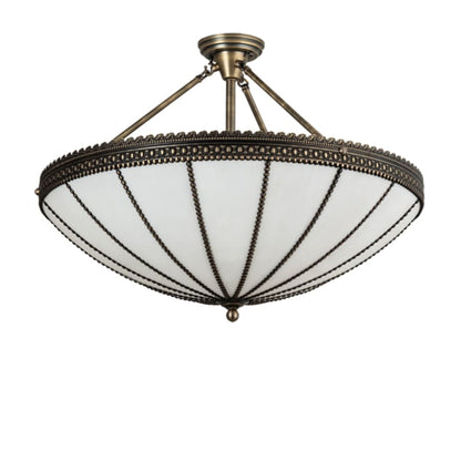 Meyda Tiffany Shansky 4 Light 30" Wide Semi-Flush Bowl Ceiling Fixture