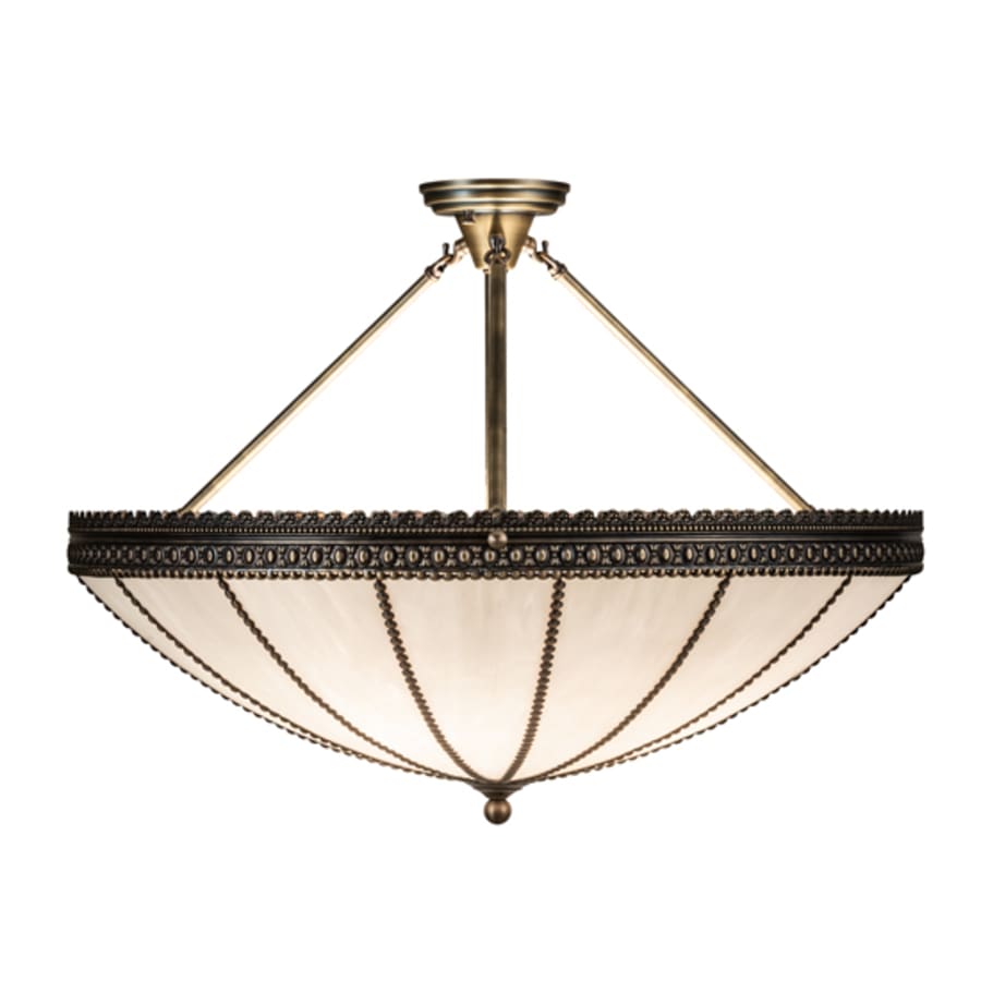 Meyda Tiffany Shansky 4 Light 30" Wide Semi-Flush Bowl Ceiling Fixture