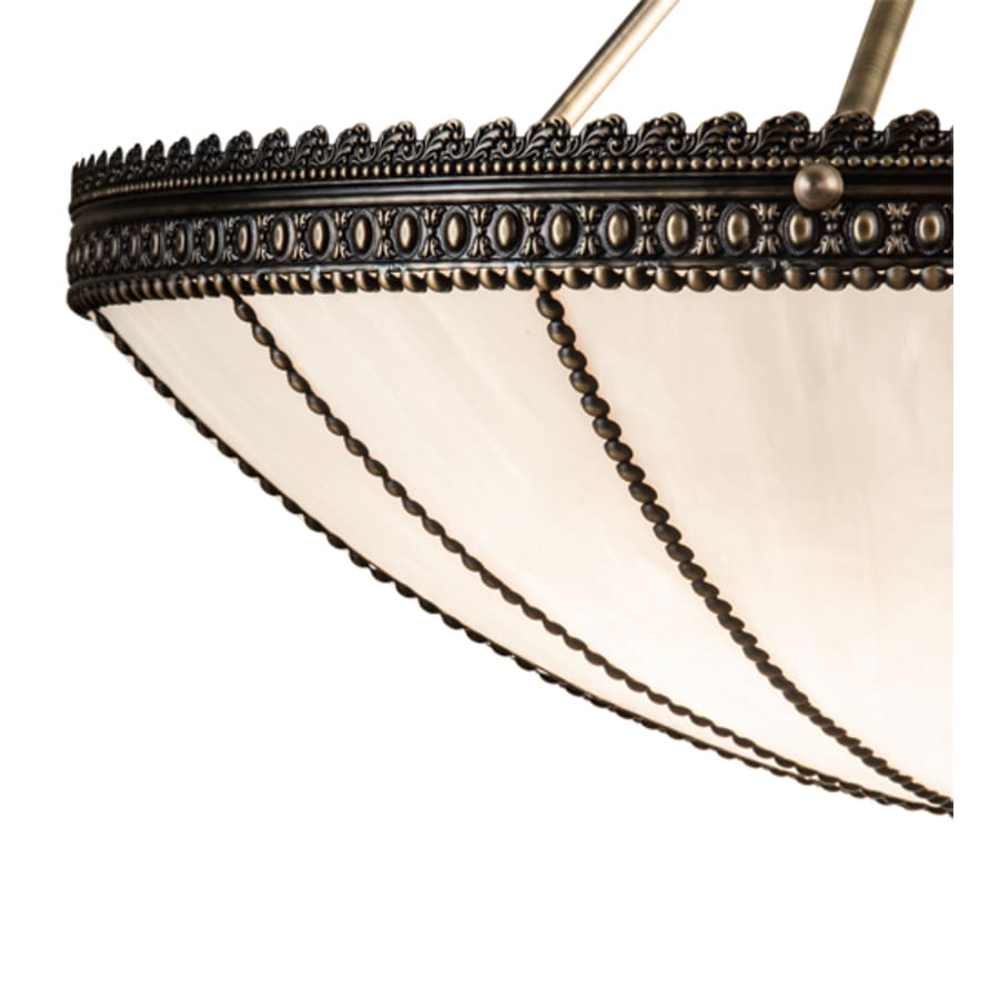 Meyda Tiffany Shansky 4 Light 30" Wide Semi-Flush Bowl Ceiling Fixture