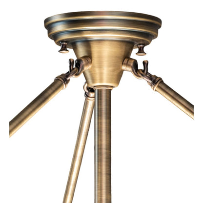 Meyda Tiffany Shansky 4 Light 30" Wide Semi-Flush Bowl Ceiling Fixture