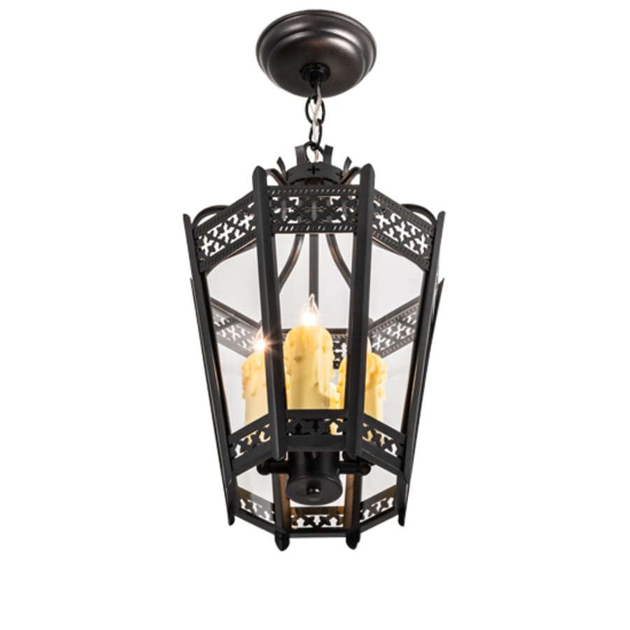 Meyda Tiffany 3 Light 11" Wide Taper Candle Pendant