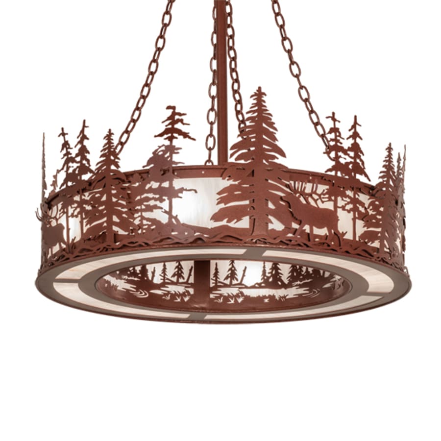 Meyda Tiffany 8 Light 36" Wide Abstract Pendant