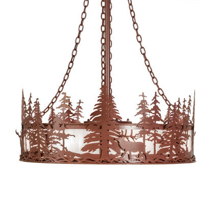 Meyda Tiffany 8 Light 36" Wide Abstract Pendant