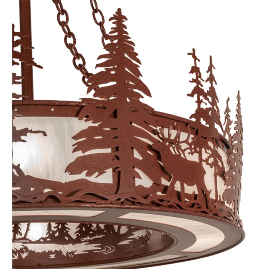 Meyda Tiffany 8 Light 36" Wide Abstract Pendant