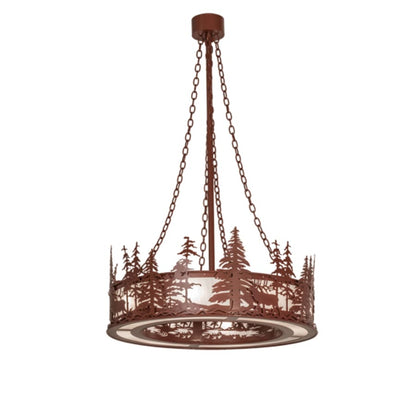 Meyda Tiffany 8 Light 36" Wide Abstract Pendant
