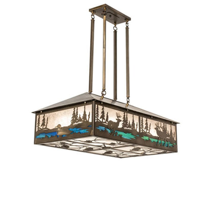 Meyda Tiffany 8 Light 36" Wide Linear Pendant