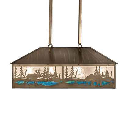 Meyda Tiffany 8 Light 36" Wide Linear Pendant