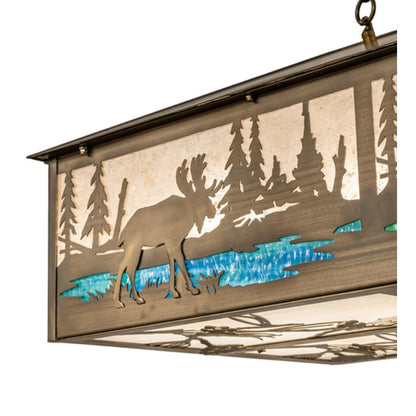 Meyda Tiffany 8 Light 36" Wide Linear Pendant