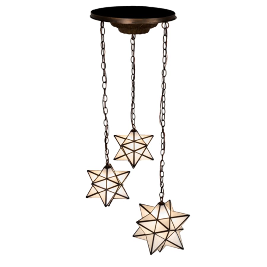 Meyda Tiffany 3 Light 22" Wide Multi Light Pendant