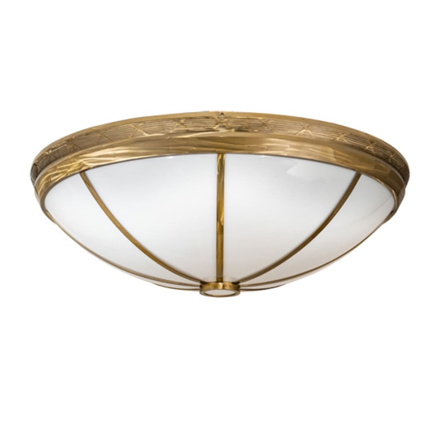 Meyda Tiffany Kahe 12 Light 60" Wide Flush Mount Bowl Ceiling Fixture - Brass Finish