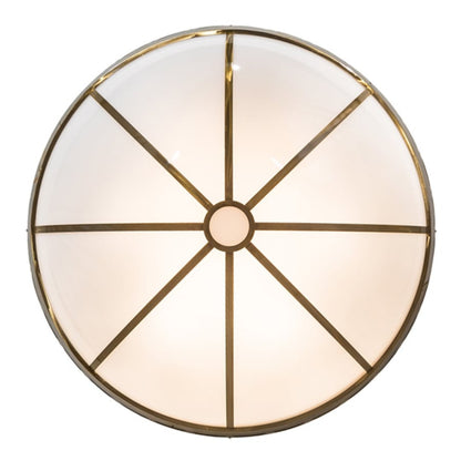 Meyda Tiffany Kahe 12 Light 60" Wide Flush Mount Bowl Ceiling Fixture - Brass Finish