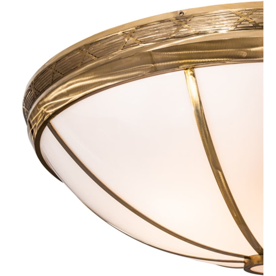 Meyda Tiffany Kahe 12 Light 60" Wide Flush Mount Bowl Ceiling Fixture - Brass Finish