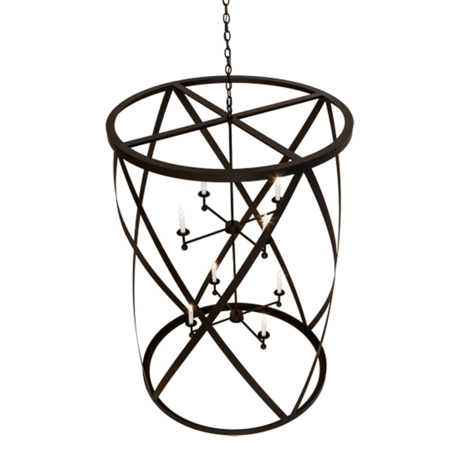 Meyda Tiffany 8 Light 42" Wide Taper Candle Pendant
