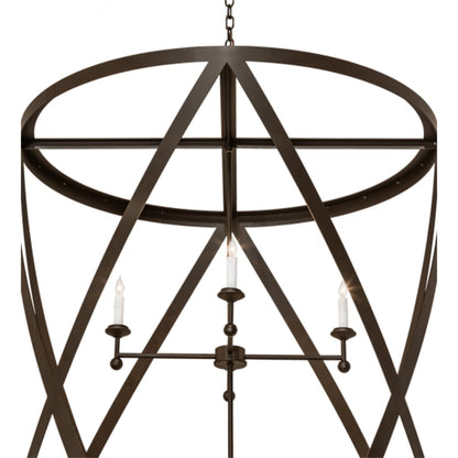 Meyda Tiffany 8 Light 42" Wide Taper Candle Pendant