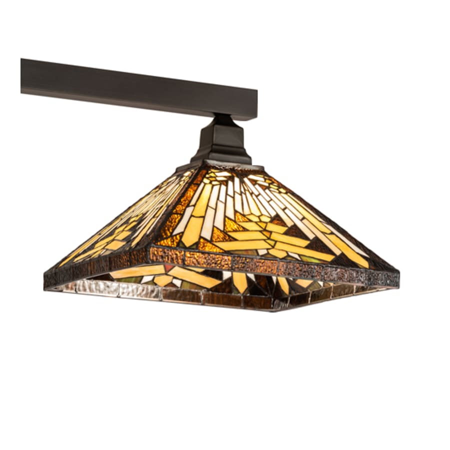 Meyda Tiffany 3 Light 63" Wide Linear Pendant