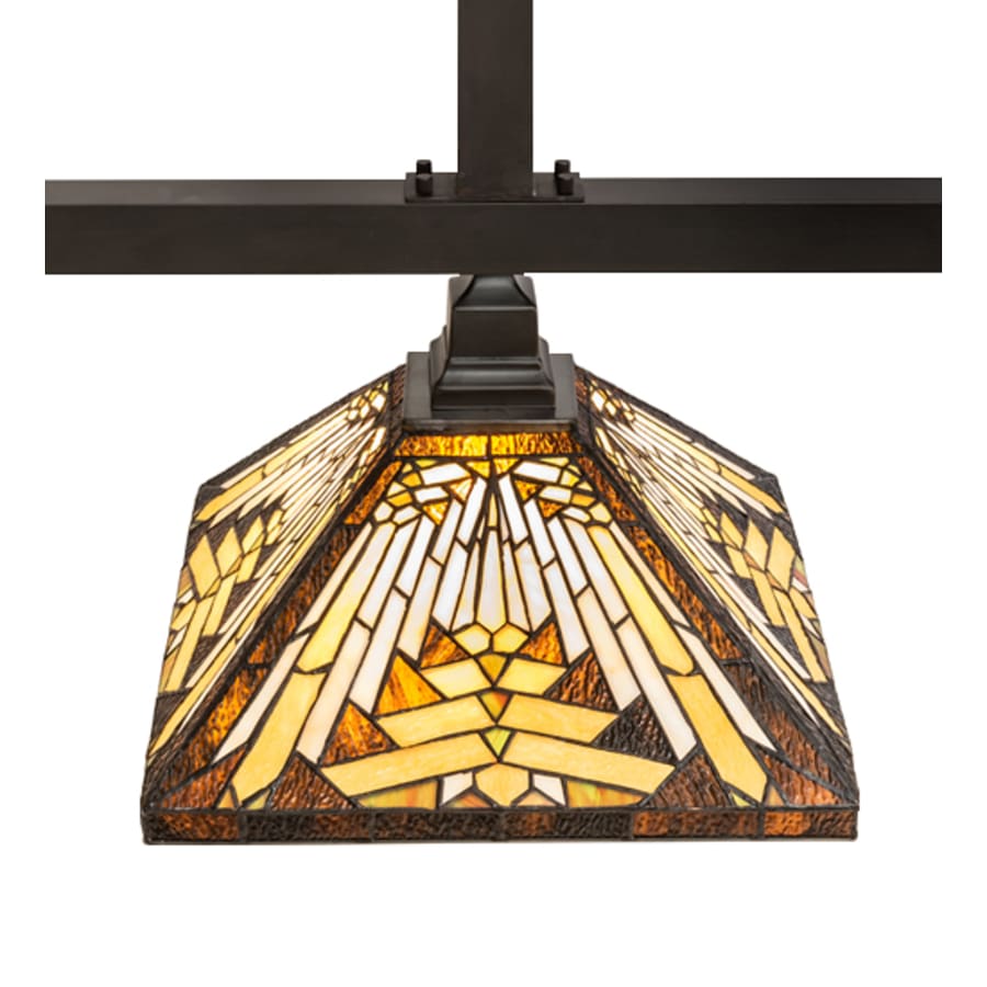 Meyda Tiffany 3 Light 63" Wide Linear Pendant