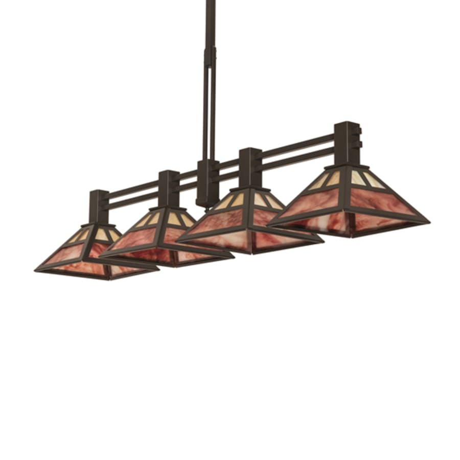 Meyda Tiffany 4 Light 64" Wide Linear Pendant