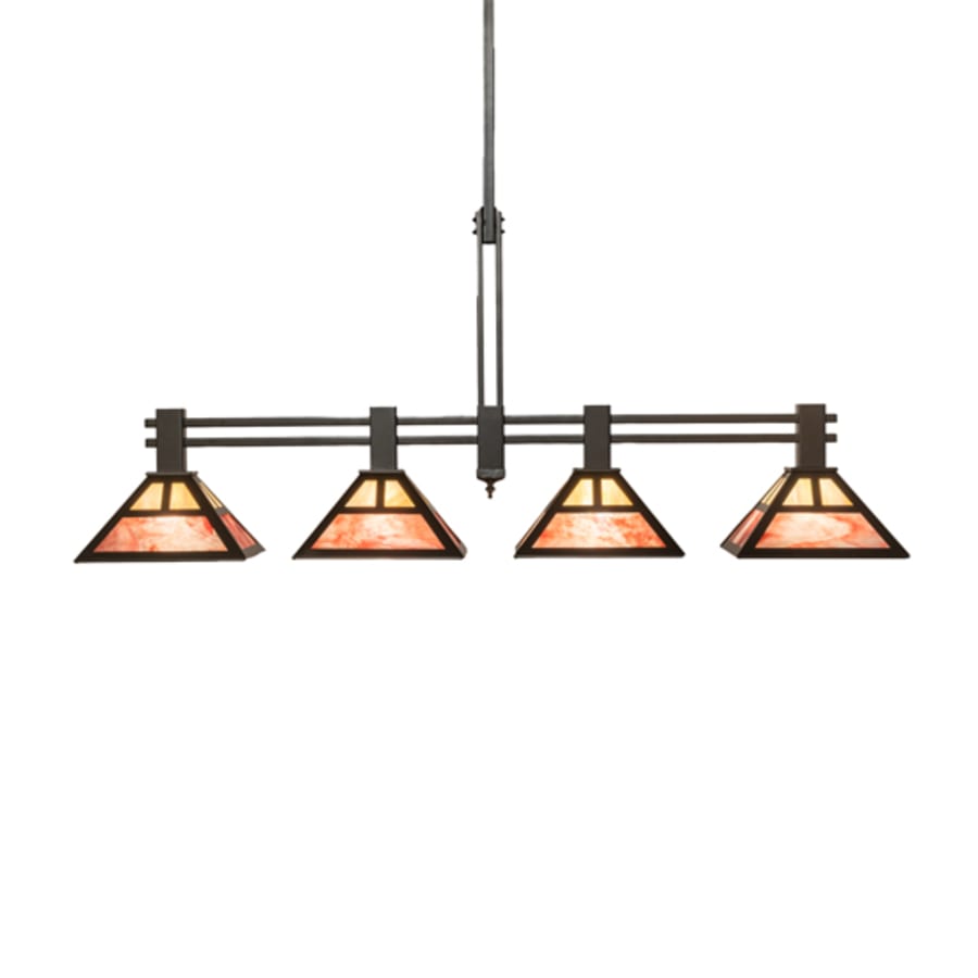 Meyda Tiffany 4 Light 64" Wide Linear Pendant