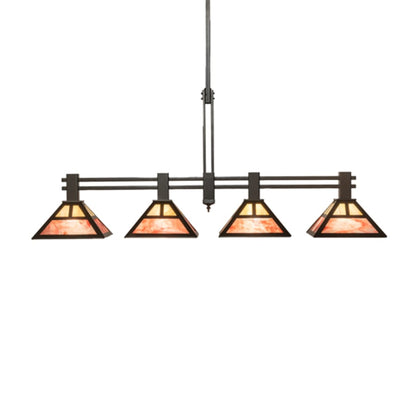 Meyda Tiffany 4 Light 64" Wide Linear Pendant