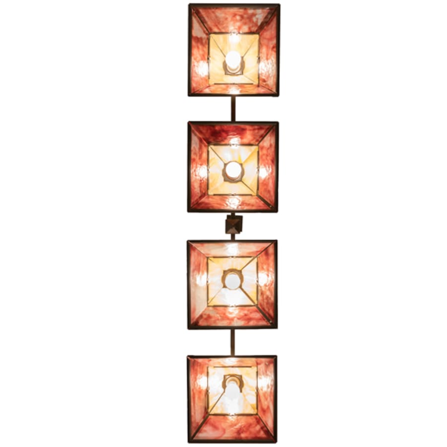 Meyda Tiffany 4 Light 64" Wide Linear Pendant