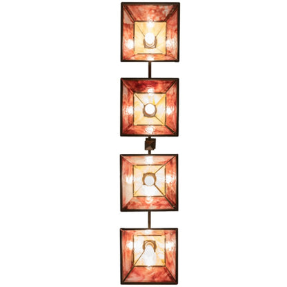 Meyda Tiffany 4 Light 64" Wide Linear Pendant