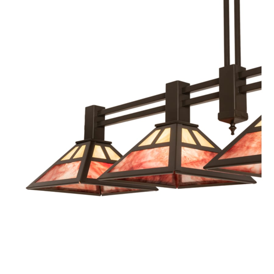 Meyda Tiffany 4 Light 64" Wide Linear Pendant