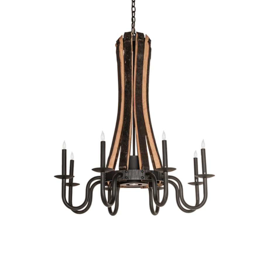 Meyda Tiffany Barrel Stave 8 Light 35" Wide Taper Candle Style Chandelier
