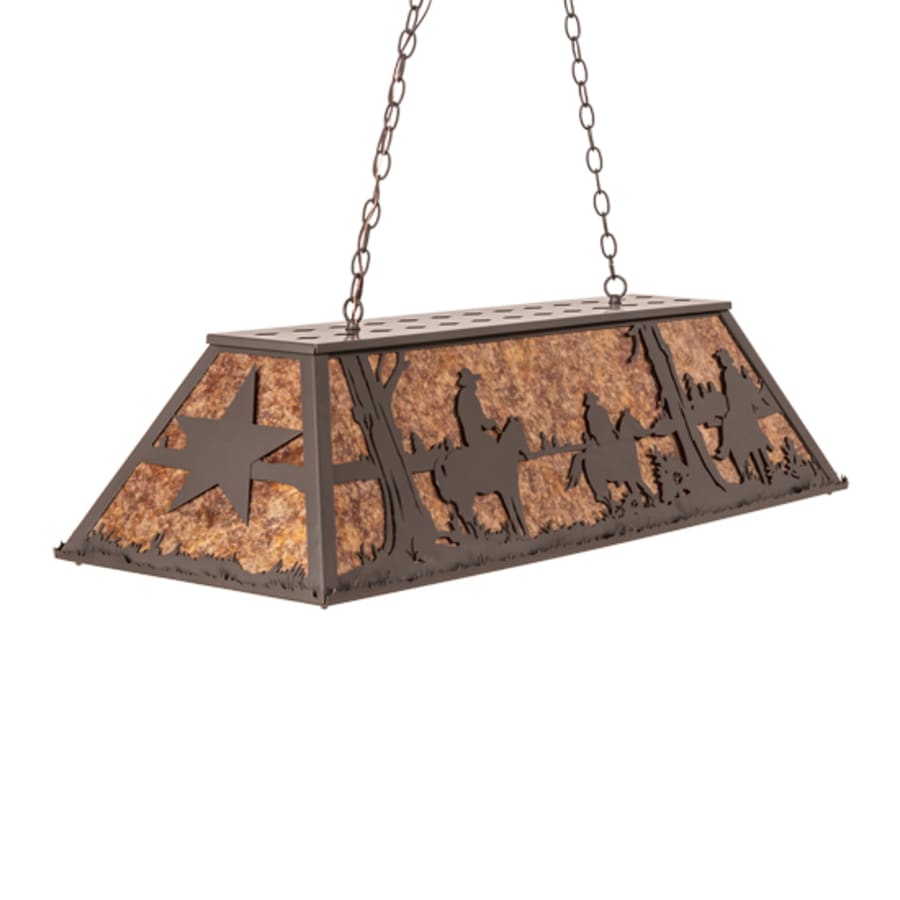 Meyda Tiffany 6 Light 48" Wide Billiard Linear Pendant