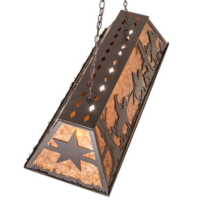 Meyda Tiffany 6 Light 48" Wide Billiard Linear Pendant