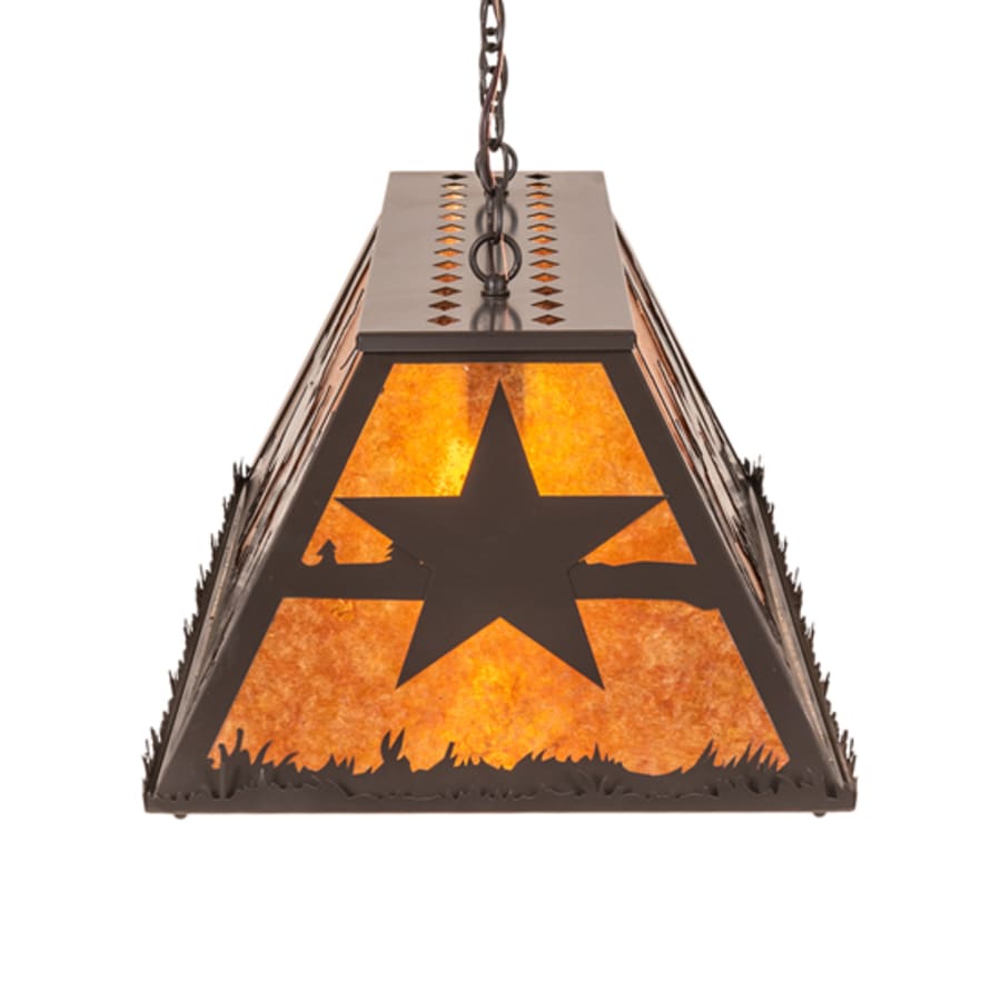 Meyda Tiffany 6 Light 48" Wide Billiard Linear Pendant