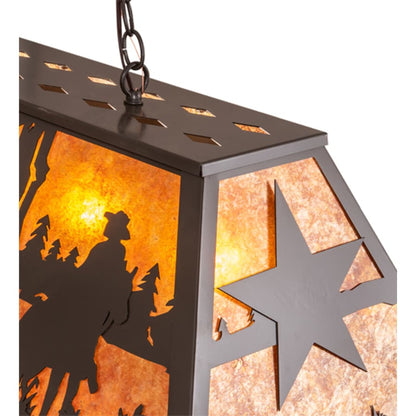Meyda Tiffany 6 Light 48" Wide Billiard Linear Pendant