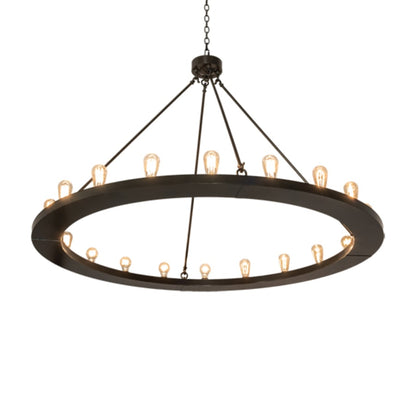 Meyda Tiffany Loxley 20 Light 60" Wide Ring Chandelier