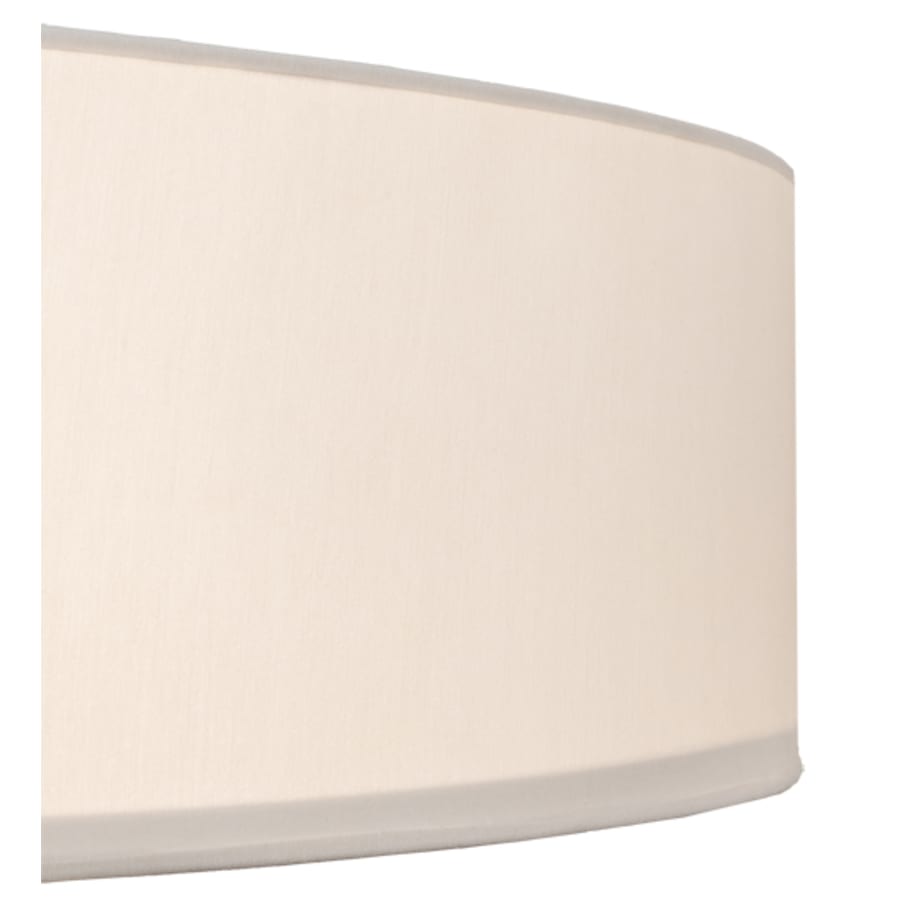 Meyda Tiffany Cilindro 6 Light 42" Wide Semi-Flush Drum Ceiling Fixture with White Shade - Bronze Finish