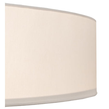 Meyda Tiffany Cilindro 6 Light 42" Wide Semi-Flush Drum Ceiling Fixture with White Shade - Bronze Finish