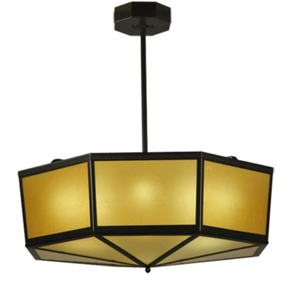 Meyda Tiffany Eltham 4 Light 36" Wide Pendant - Timeless Bronze Finish