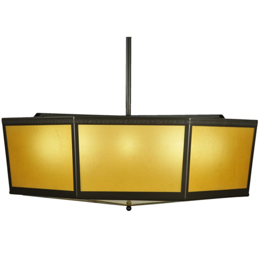 Meyda Tiffany Eltham 4 Light 36" Wide Pendant - Timeless Bronze Finish