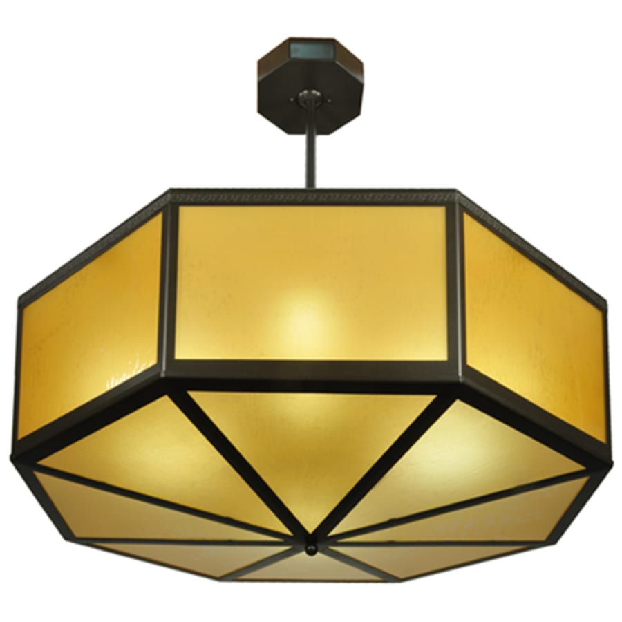 Meyda Tiffany Eltham 4 Light 36" Wide Pendant - Timeless Bronze Finish