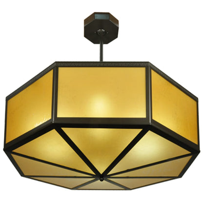 Meyda Tiffany Eltham 4 Light 36" Wide Pendant - Timeless Bronze Finish