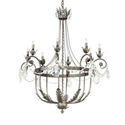 Meyda Tiffany Antonia 8 Light 40" Wide Crystal Candle Style Chandelier