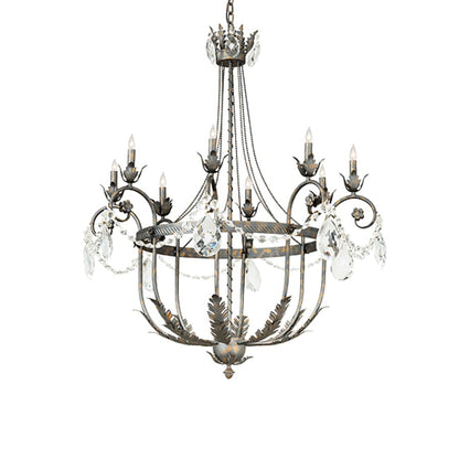 Meyda Tiffany Antonia 8 Light 40" Wide Crystal Candle Style Chandelier