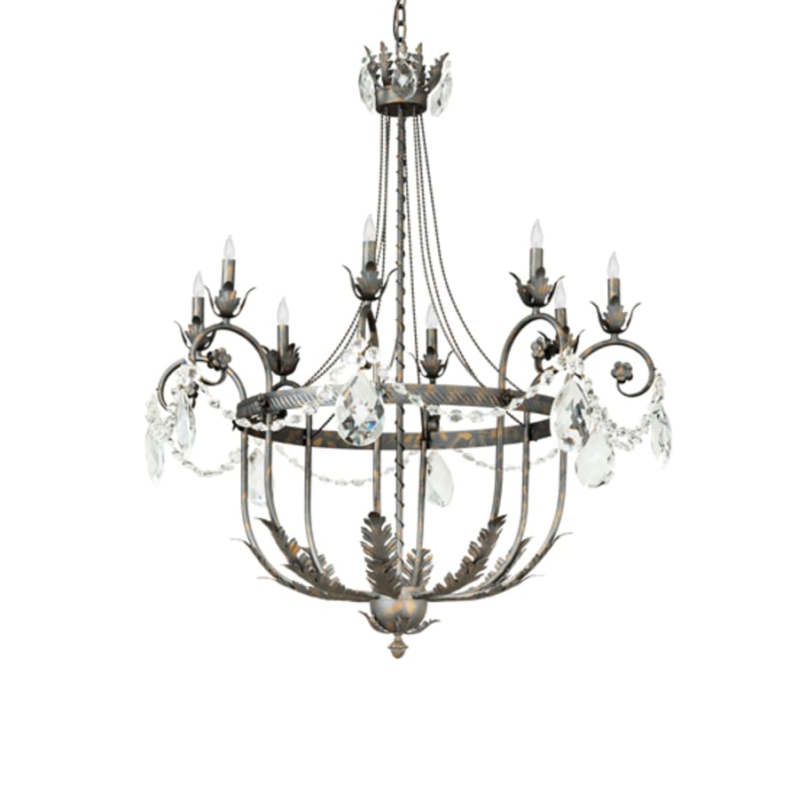 Meyda Tiffany Antonia 8 Light 40" Wide Crystal Candle Style Chandelier